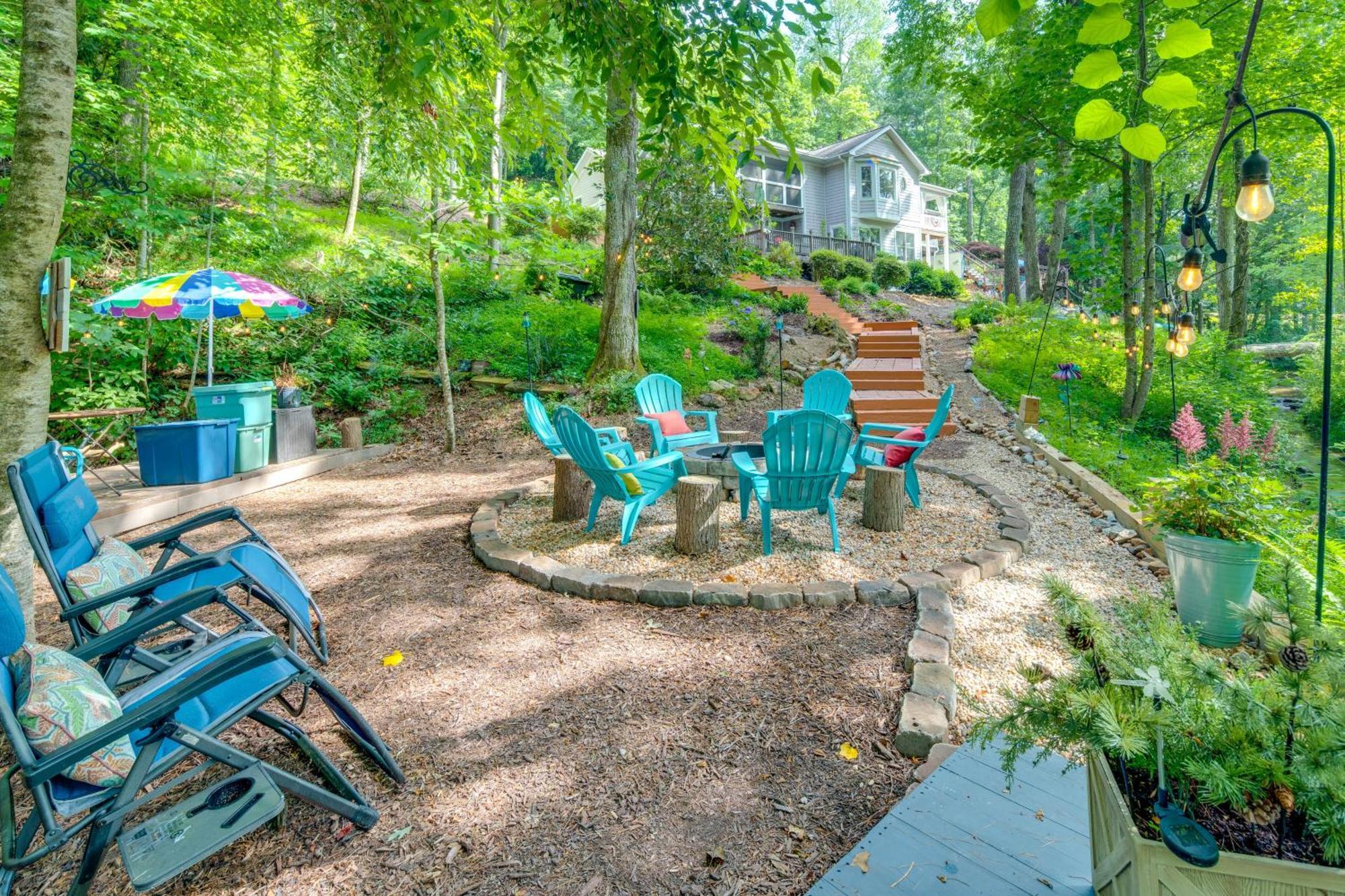 Creekside Hendersonville Haven Hot Tub And Fire Pit Eksteriør bilde