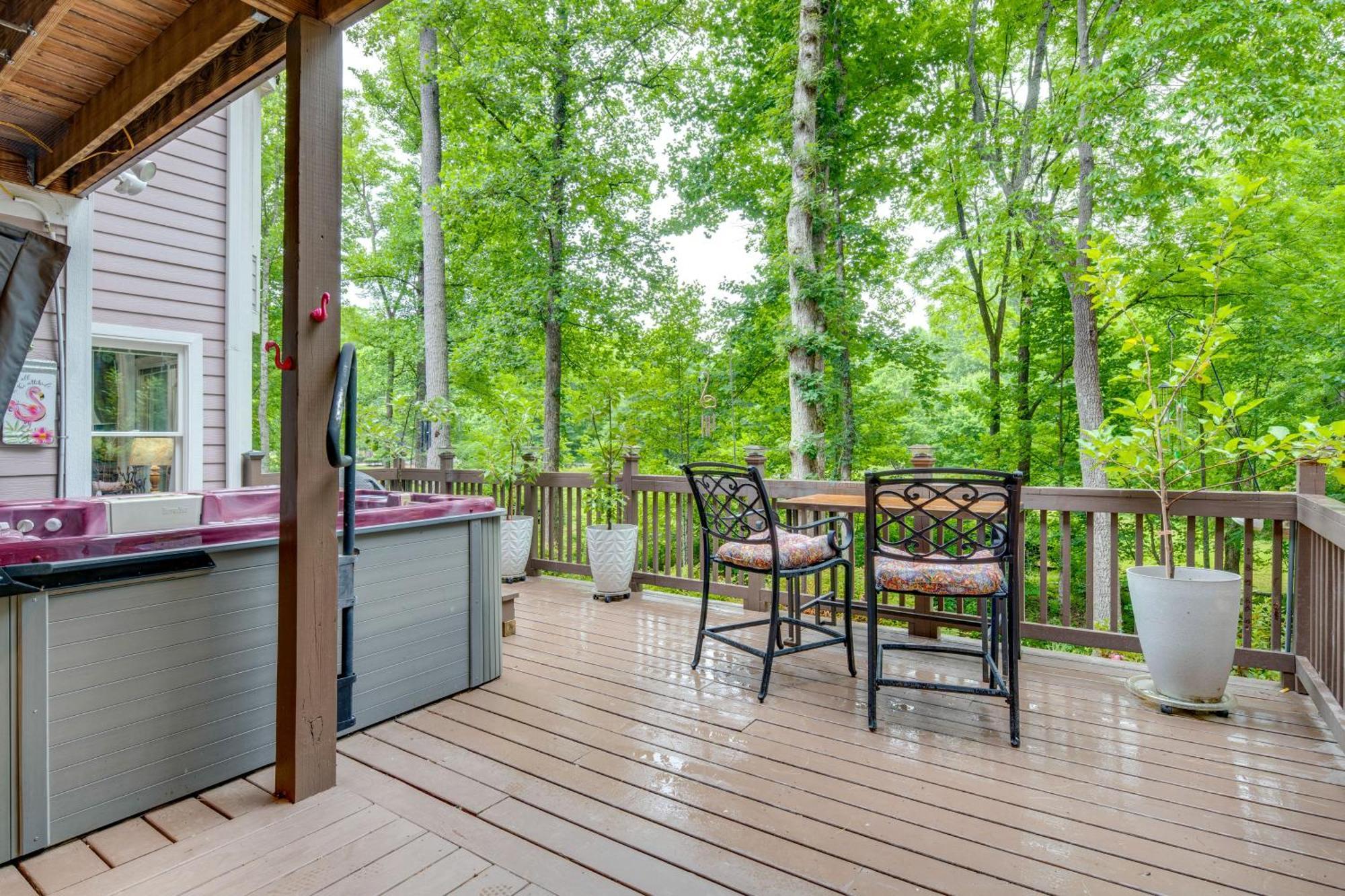 Creekside Hendersonville Haven Hot Tub And Fire Pit Eksteriør bilde